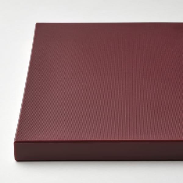 KUSTHOPPARE Chopping board, brown-red, 14 ¾x9 ¾ "