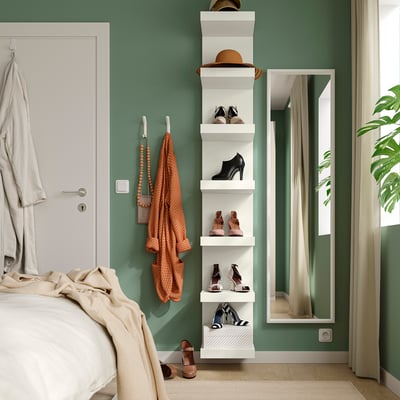 LACK Wall shelf unit, white, 11 3/4x74 3/4 "