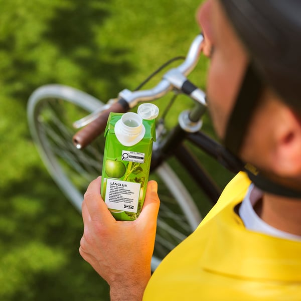 LÅNGLUR Fruit- and vegetable smoothie, green/added vitamin C, 11 oz