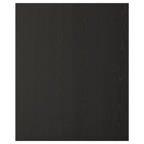 LERHYTTAN black wooden panel, rectangular, solid ash veneer, bevelled edges.
