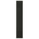 Black, rectangular wooden panel; traditional design with bevelled edges.