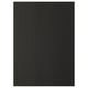 LERHYTTAN kitchen cabinet in black. Traditional design with bevelled edges and wooden veneer. Square shape and smooth finish.