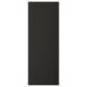 LERHYTTAN black wooden cabinet door, traditional design, bevelled edges, solid ash veneer.
