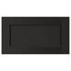 LERHYTTAN black kitchen drawer front with solid ash frame and bevelled edges.