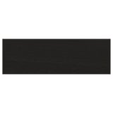 LERHYTTAN black drawer front, rectangle, solid wood with bevelled edges.