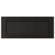 LERHYTTAN black kitchen drawer front, solid wood with bevelled edges, traditional design.