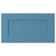 LERHYTTAN blue drawer front with wooden frame and veneer panel, bevelled edges.