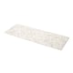 LOCKEBO white marble-patterned glass worktop, rectangular, smooth & durable.
