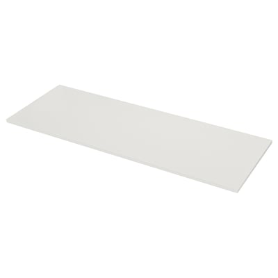 A white LOCKEBO glass worktop. Its rectangular, smooth, and made from recycled glass composite. Ideal for modern kitchens.