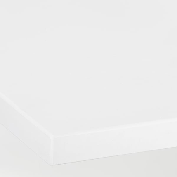 Sleek, customizable glass worktop with clean, reflective surface.