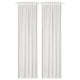 MATILDA Sheer curtains, 1 pair, white/with heading tape, 57x98 "