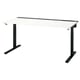 MITTZON desk, modern design, white top, black legs, adjustable height, ergonomic workspace solution.