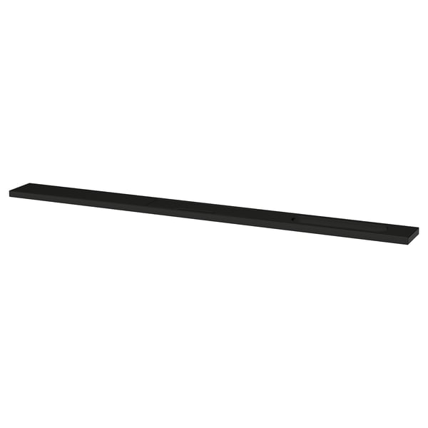 MITTZON black flat shelf, rectangular, minimalist design, fiberboard, powder coating.