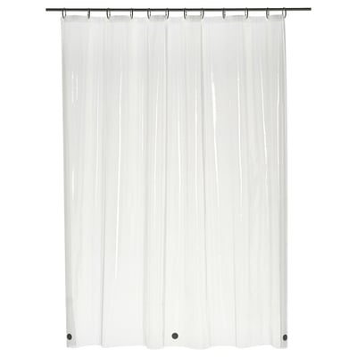 NÄLK Shower curtain liner, transparent, 71x71 "