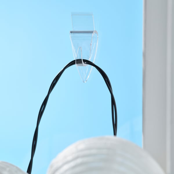 NÄSBJÖRN Hook, self-adhesive, transparent