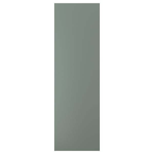 NICKEBO, grey-green, rectangular cover panel, plastic and particleboard, smooth finish.