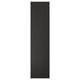 Black rectangular NICKEBO panel, modern design, recycled wood & plastic.