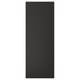 Black rectangular panelled door with sleek design.