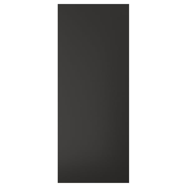 Black rectangular panel with smooth finish. Part of NICKEBO line, made from recycled wood and plastic.