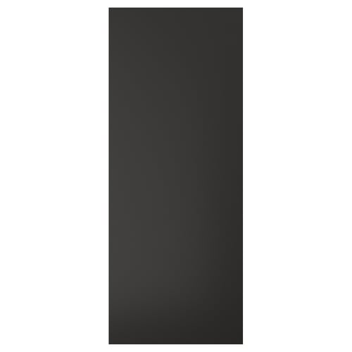 Black rectangular panel with smooth finish. Part of NICKEBO line, made from recycled wood and plastic.