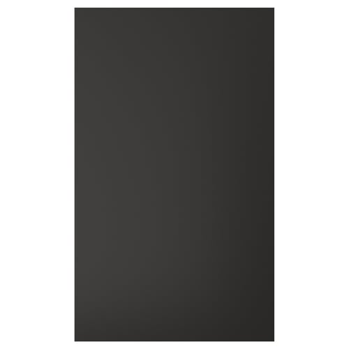 Black NICKEBO drawer front, rectangular, recycled wood and plastic.