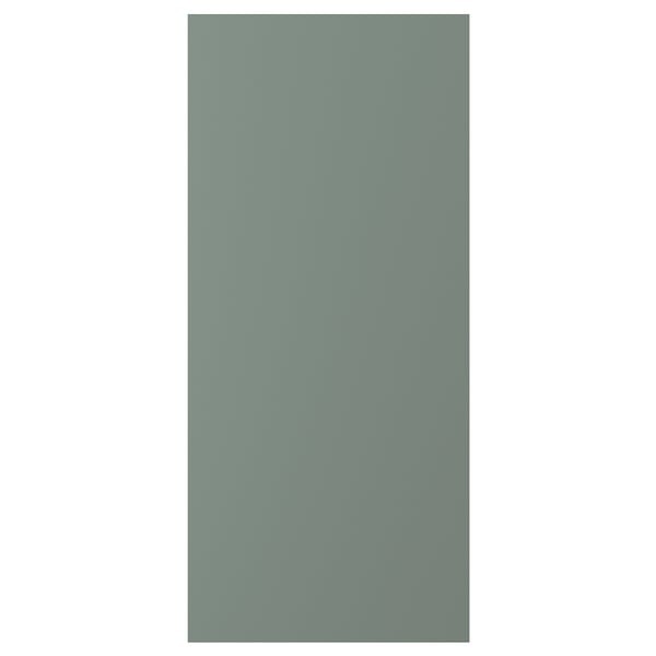 Sleek rectangular NICKEBO panel in grey-green with smooth matt finish.