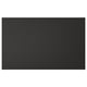 Black rectangular panel, modern, sleek design. Crafted from recycled materials.