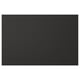 NICKEBO black cabinet front, rectangular, sleek modern design. Made from recycled materials.