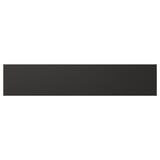 Black rectangular NICKEBO panel with smooth, matte finish. Made from recycled wood and plastic, stylish and modern.