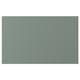 Grey-green NICKEBO cabinet front, smooth matt finish, particleboard with durable foil and plastic edging.
