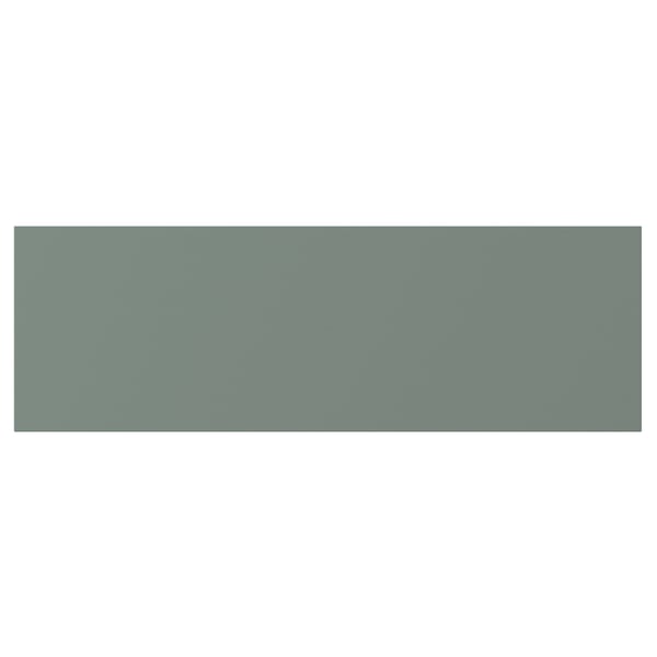 NICKEBO drawer front in greenish-grey with smooth, matte finish.