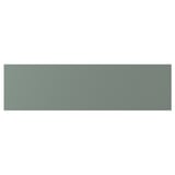 Rectangular grey-green NICKEBO panel with smooth, matte surface.