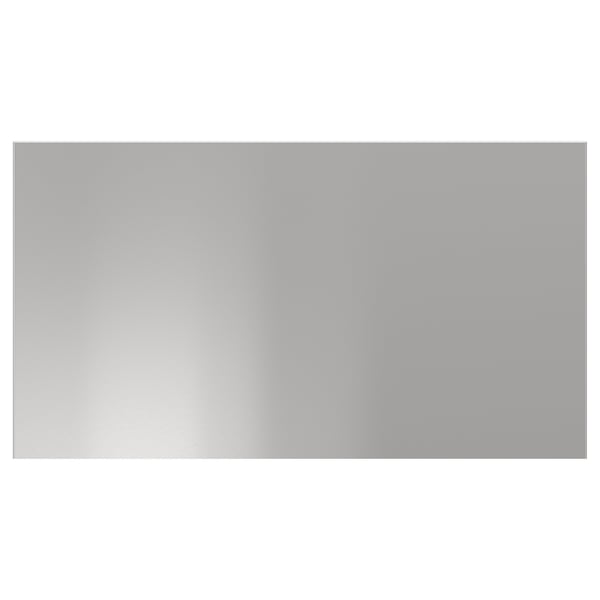 NOGSTA stainless steel front in silver. Modern, rectangular design, ideal for kitchen upgrades.