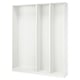 PAX wardrobe frame, white, square design.