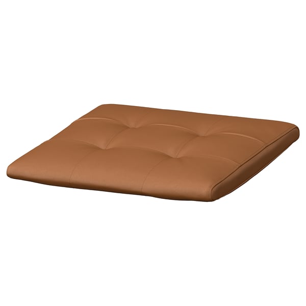 POÄNG Footstool cushion, Grann golden brown