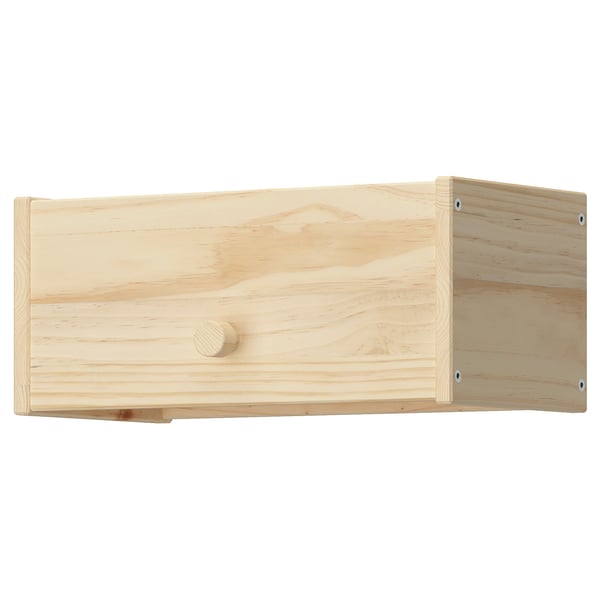 Pine coat rack with shelf.