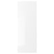 White RINGHULT kitchen cabinet, high gloss, sleek design.