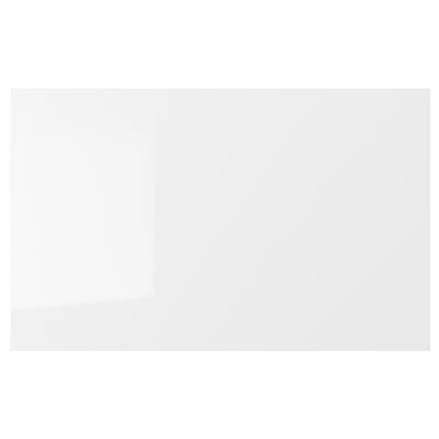 RINGHULT white gloss kitchen drawer, sleek design, fiberboard with durable melamine foil.