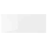 RINGHULT white glossy kitchen drawer, sleek modern design, durable and easy to clean.