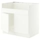 SEKTION Base cab f HAVSEN double bowl sink, white/Aspudden matt white, 36x24x30 "