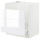 SEKTION white cabinet, modern, glossy. Sturdy, fiberboard, sleek rectangular design with clean lines.