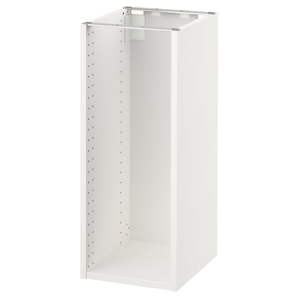 White ikea SEKTION kitchen cabinet with metal & particleboard frame, modern & functional.