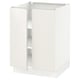 SEKTION white kitchen cabinet, square, fiberboard, adjustable shelves.