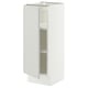 SEKTION Base cabinet with shelves, white/Aspudden light gray, 12x15x30 "