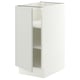 SEKTION Base cabinet with shelves, white/Aspudden light gray, 15x24x30 "