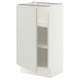 SEKTION Base cabinet with shelves, white/Aspudden light gray, 18x15x30 "
