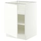 SEKTION Base cabinet with shelves, white/Aspudden matt white, 24x24x30 "