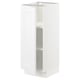 White SEKTION cabinet, open shelf inside.