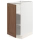 White wooden kitchen cabinet with shelves.