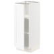 SEKTION white cabinet, sleek design with adjustable shelves.